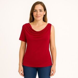 Charlotte Russe One Shoulder Top XS